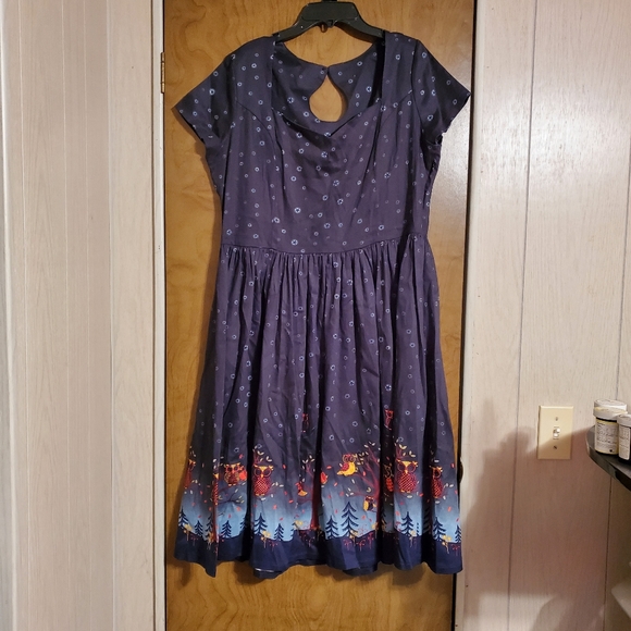 XL Banned Modcloth Night-time Owl Dress - Picture 2 of 8